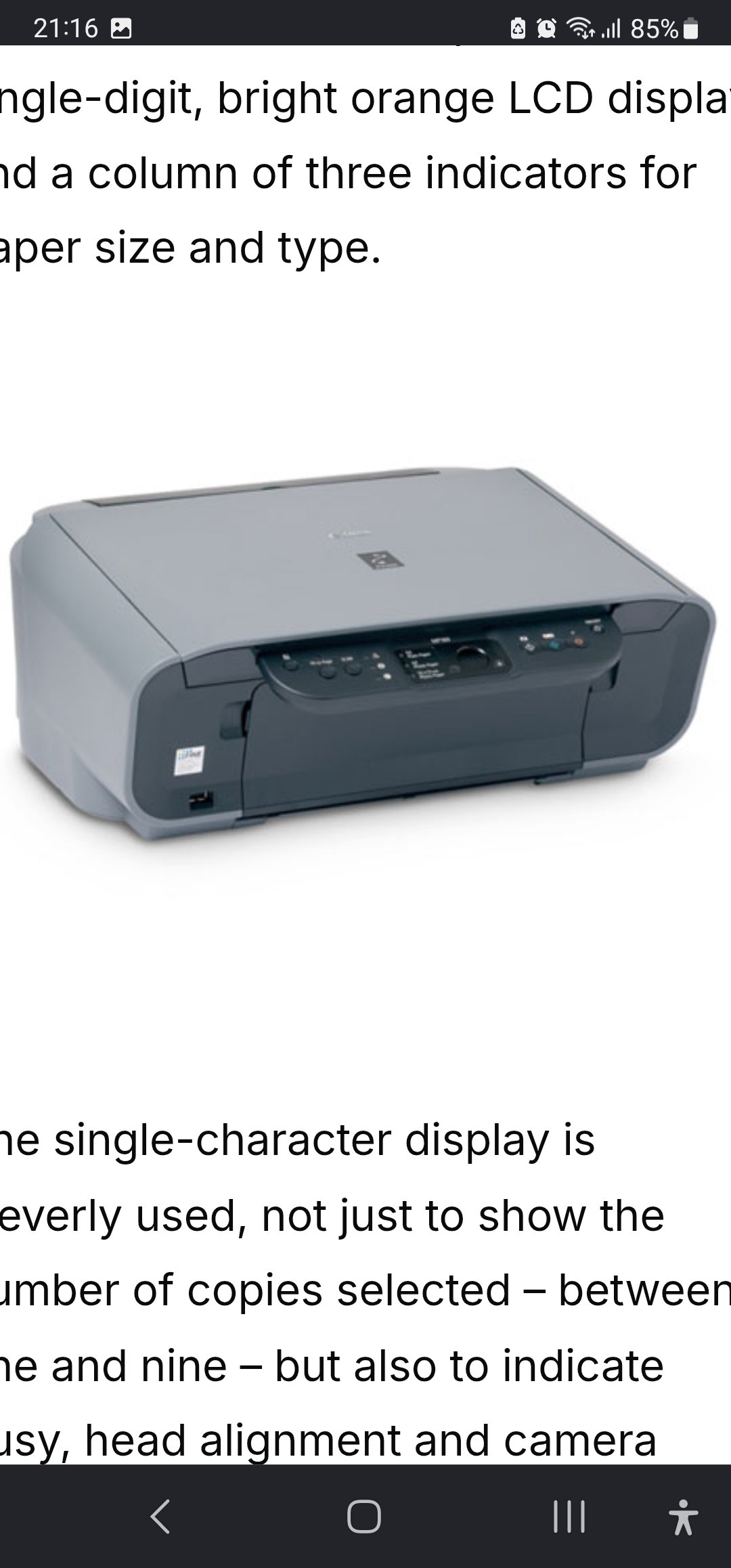 Canon Pixma MP 160 طباعة، نسخ، ومسح ضوئي